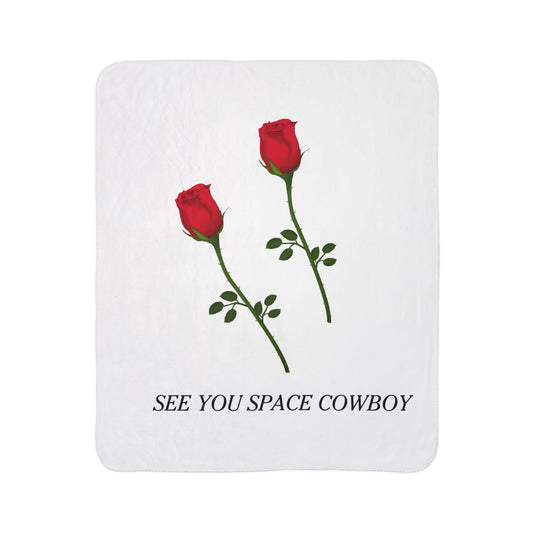 see you later space cowboy blanket