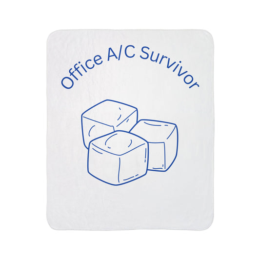 Office A/C Survivor Fleece Sherpa Blanket