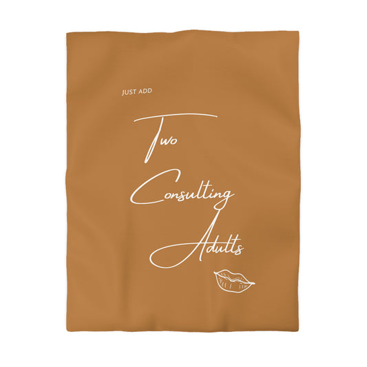 Just add two consulting adults duvet cover